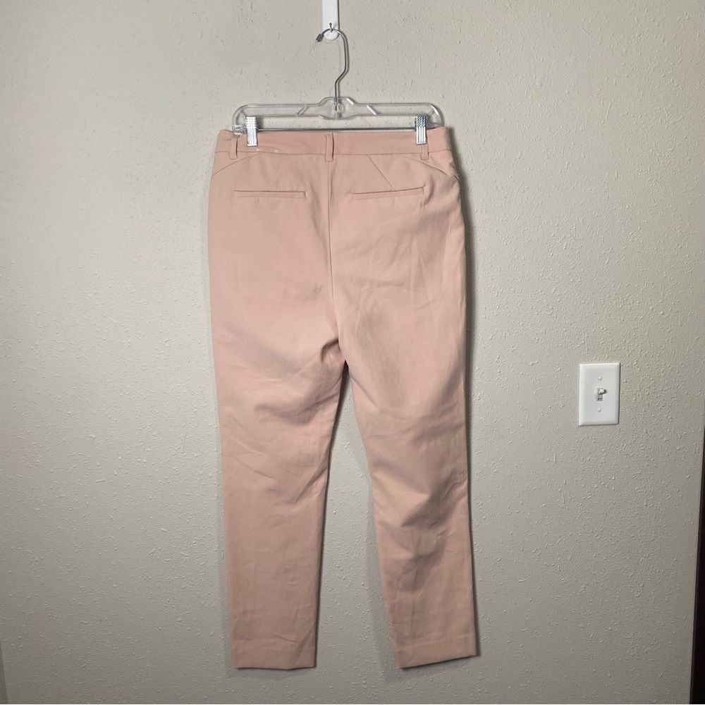 White House Black Market The Slim Ankle Light Pink Pants Women's Size 10L - Picture 5 of 16